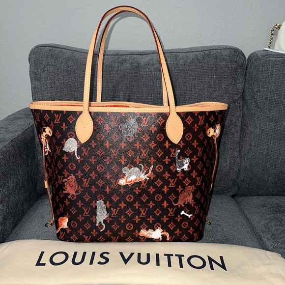 Louis Vuitton RARE Neverfull MM catogram tote bag - Picture 2 of 9